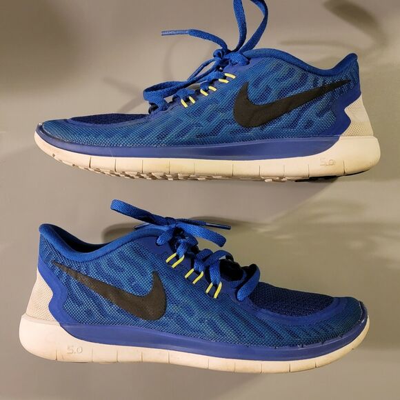 Nike Free 5.0 Youth Size 4Y Women's Sz 5.5 Blue/Black Running Shoes(725104-400) - Picture 4 of 11